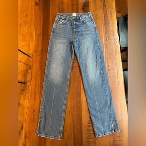 ANINE BING Blue Slit Flare Jeans – Size 27